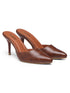 GNIST Classy Pointed Mule Tan Stiletto Heel
